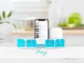 Plejd smarta enheter för utomhusbruk, som en plejd smart plug utomhus, styrs enkelt via app.
