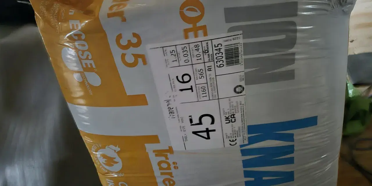 Isolera gammalt hus inifrån med isolering från Knauf. Träregel 35, ECOSE-teknologi.