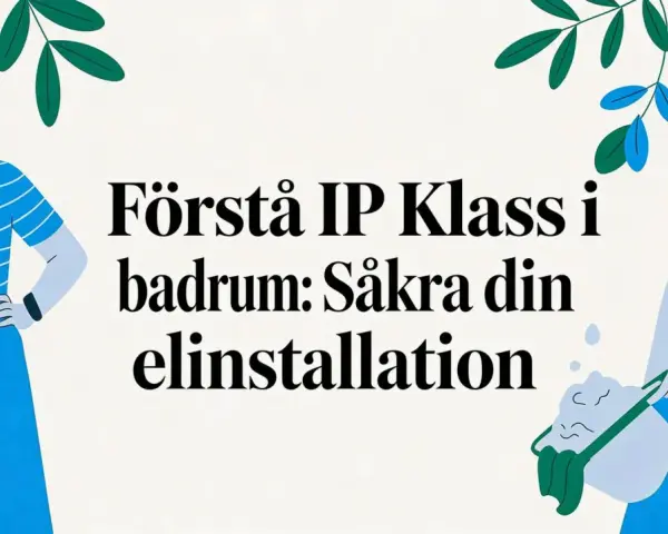 Förstå IP klass i badrum: Säkra din elinstallation med rätt skydd. Två kvinnor och gröna blad.
